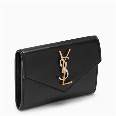 portatessere ysl donna|Portacarte Monogram in pelle in Nero .